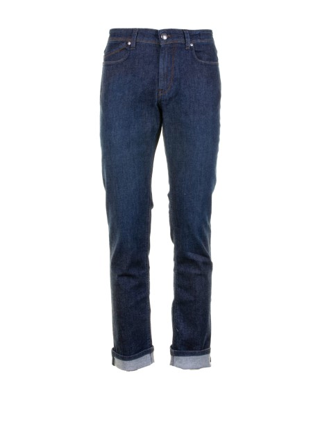 Jeans uomo in denim blu