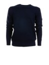 Men's Blue Crew Neck Sweater