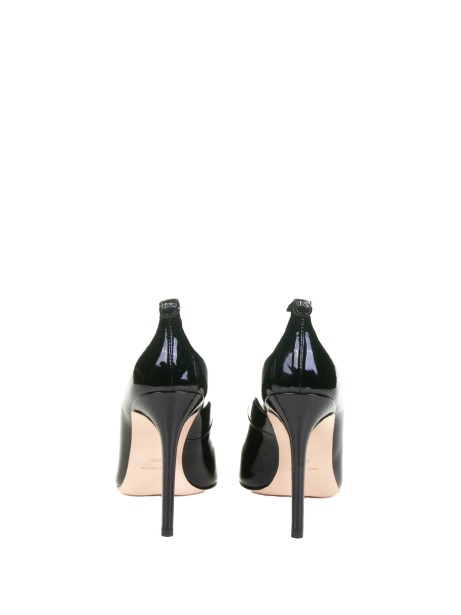 Décolleté Elyse in pelle nera lucida