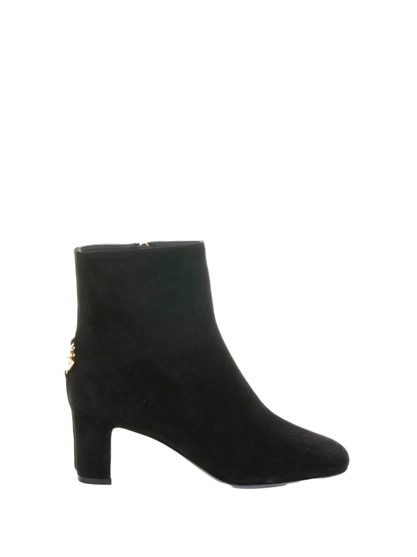 Black suede ankle boot