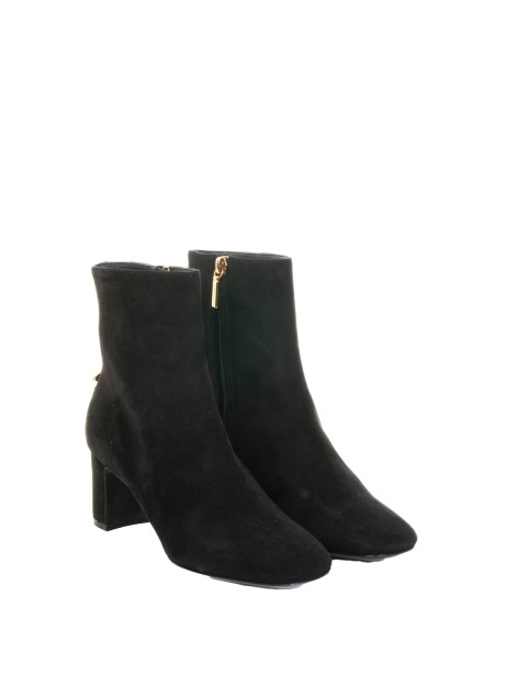 Black suede ankle boot