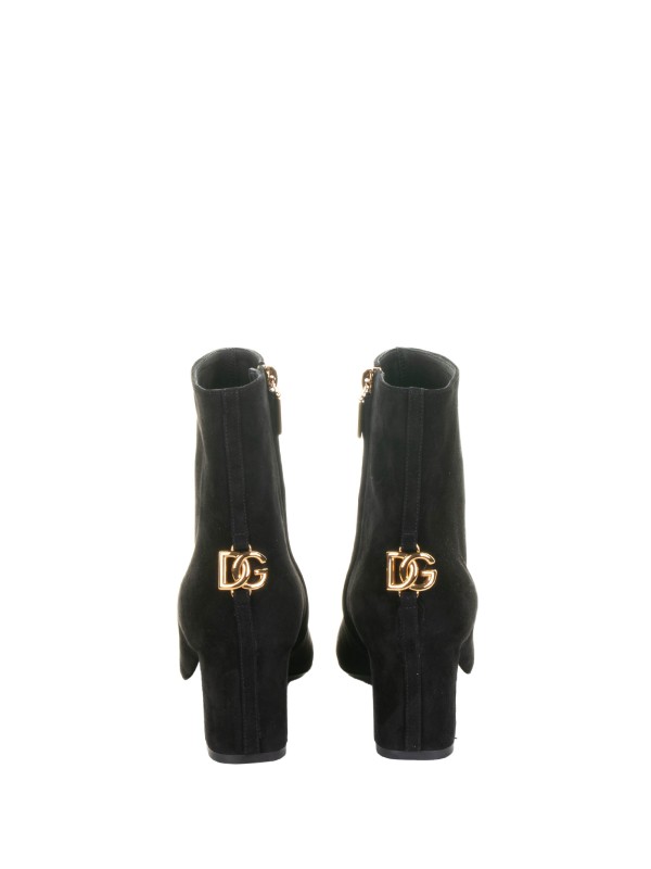 Black suede ankle boot