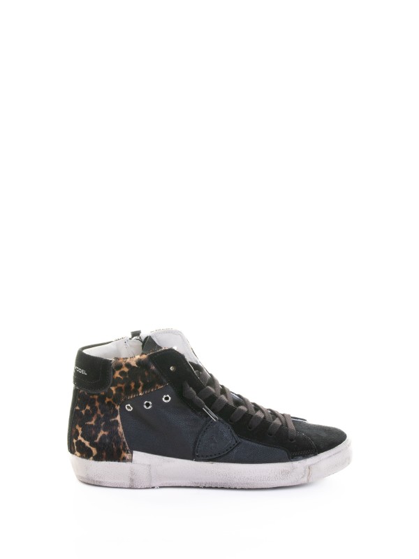 Sneaker PRSX Paris Haute nero leopardato Sneaker PRSX Paris Haute nero leopardato