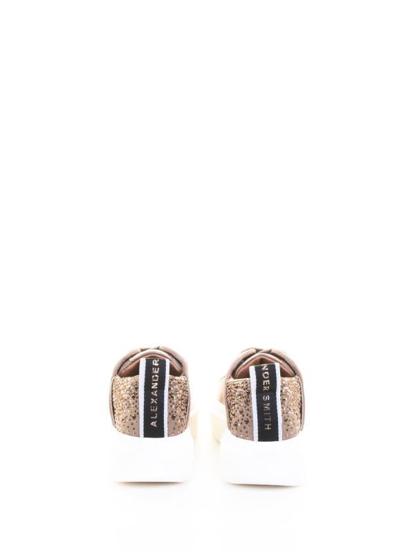 Sneaker Wembley camel con strass