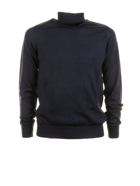 Dolcevita blu navy in lana merinos