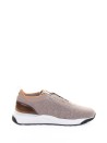 Sneaker marrone uomo in suede