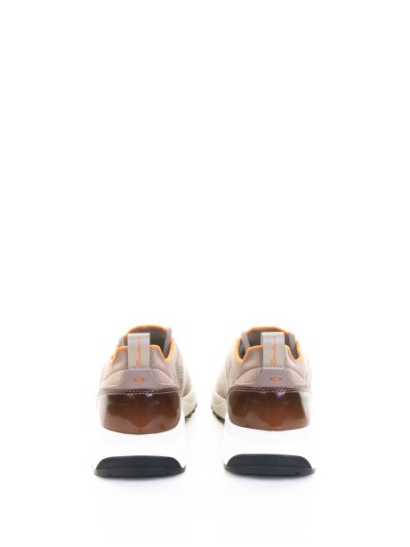 Sneaker marrone uomo in suede