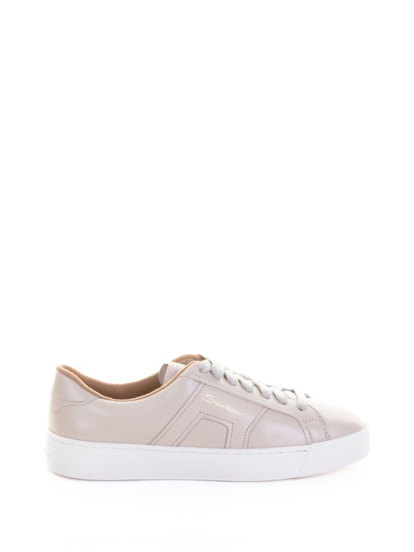 Women's Cream Soft Leather Sneaker