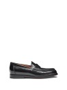 Mocassino nero in pelle donn