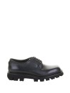 Men's Black Leather Derby