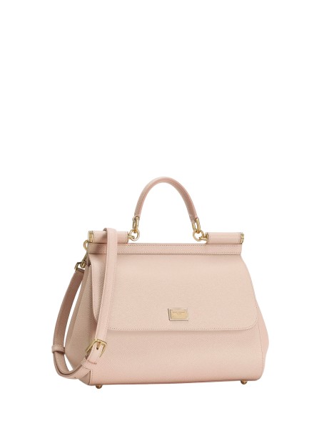 Borsa a mano Sicily grande in pelle Dauphine