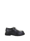 Mocassino nero in nappa con lacci