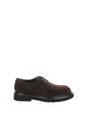 Mocassino marrone in suede con lacci