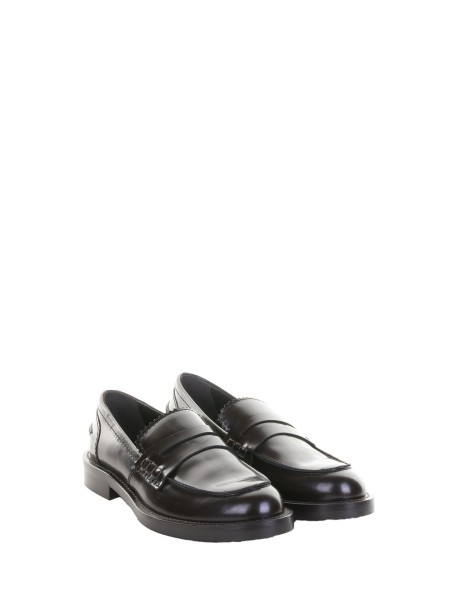 Mocassino marrone in pelle e fondo cuoio 2