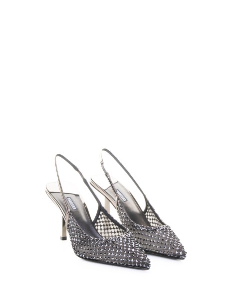 Slingback Gilda gioiello rete e Cristalli