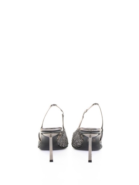 Gilda Slingback with Mesh and Crystals