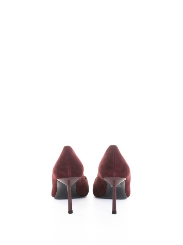 Bella Pumps in Cherry Velvet