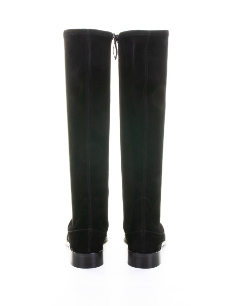 Stivale nero in suede