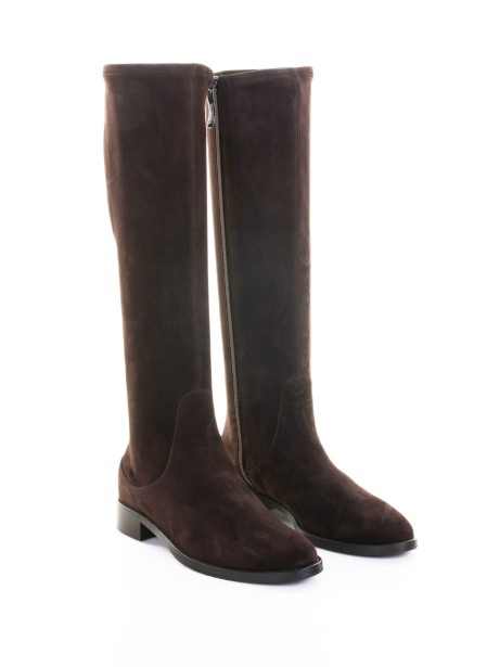 Stivale testa di moro in suede 2