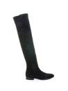 Stivale alto nero stretch in velluto