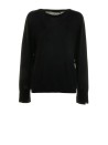 Maglia girocollo nera donna