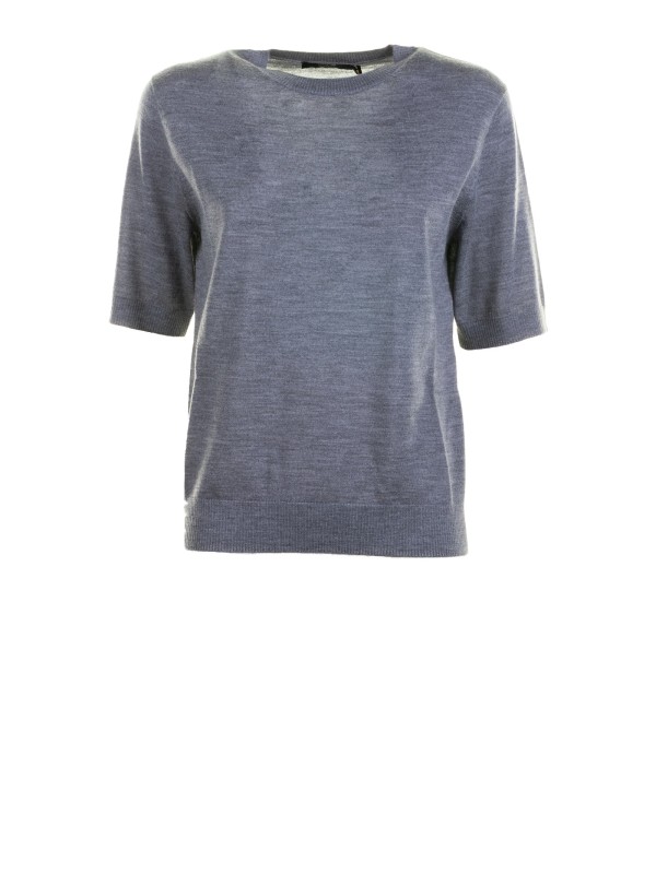 T-shirt mezza manica grigio chiaro donna T-shirt mezza manica grigio chiaro donna