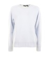 Maglia girocollo donna celeste