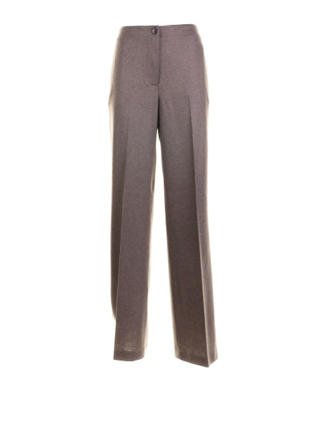 Pantalone donna marrone a vita alta