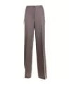 Pantalone donna marrone a vita alta