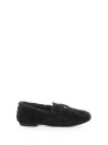Mocassino nero in teddy