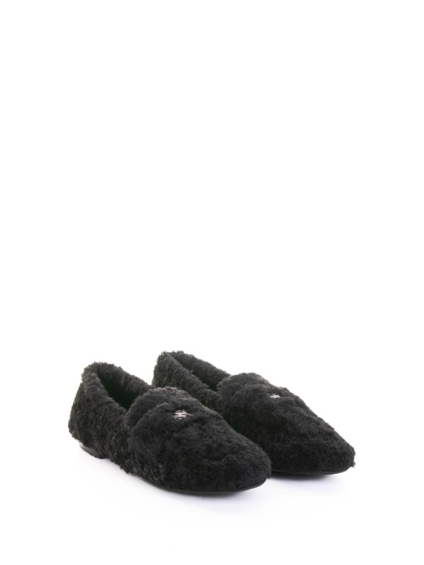 Black Teddy Moccasin