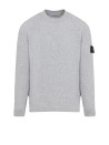 Maglia girocollo grigio con patch logo