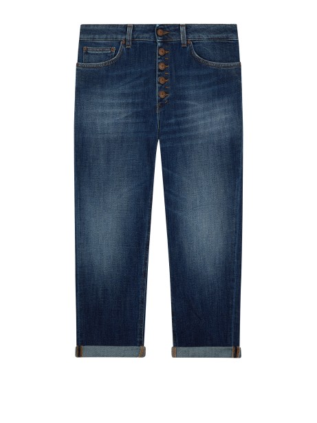 Jeans donna in denim blu