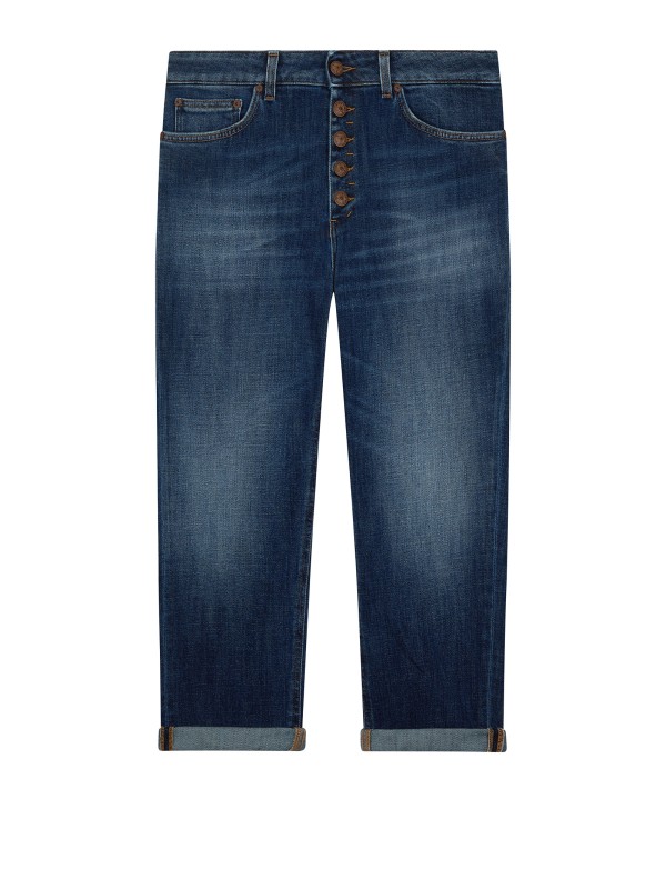 women's jeans in blue denim