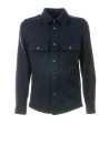 Navy Blue Button-Up Jacket