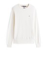 Maglia a maniche lunghe avorio  con logo