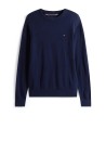 Maglia a maniche lunghe blu scuro con logo