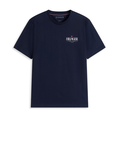 T-Shirt blu scuro con stampa
