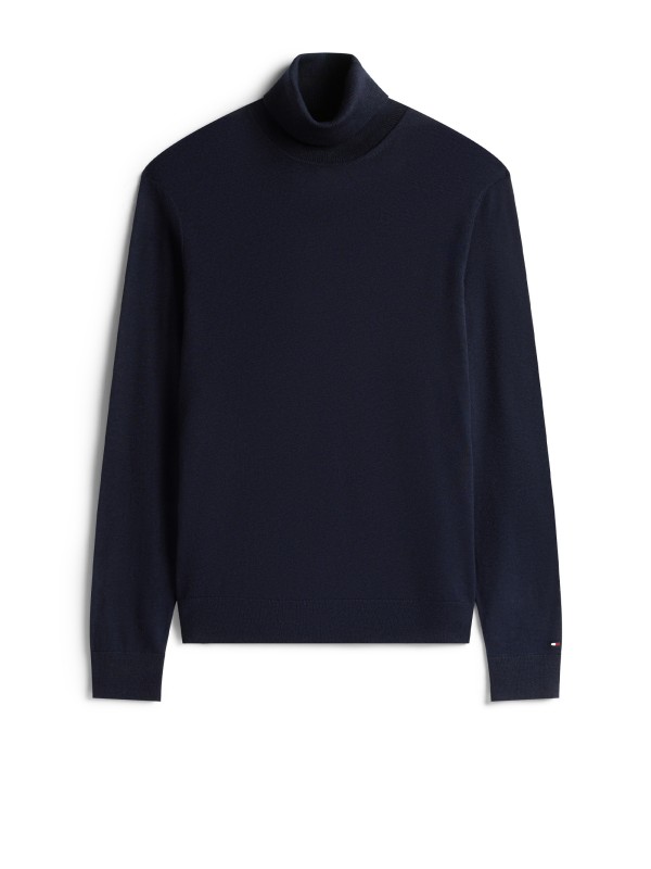 Dark blue turtleneck
