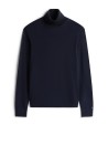 Dark blue turtleneck