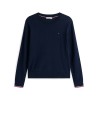 Maglia a maniche lunghe blu scuro