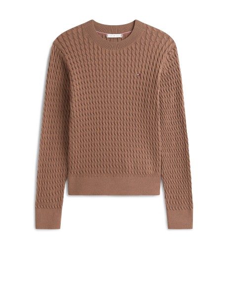 Maglia tramata color cioccolato