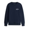 Felpa blu scuro con scritta