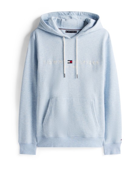 Felpa con cappuccio azzurra