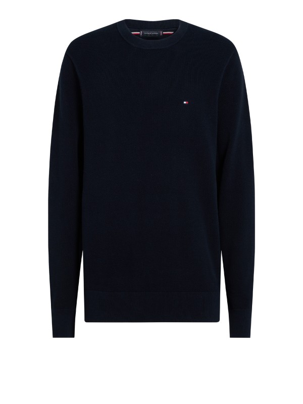 Maglia a maniche lunghe blu scuro con logo