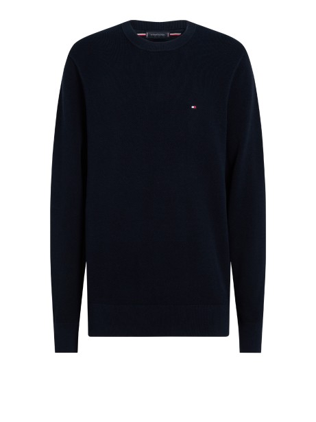 Maglia a maniche lunghe blu scuro con logo