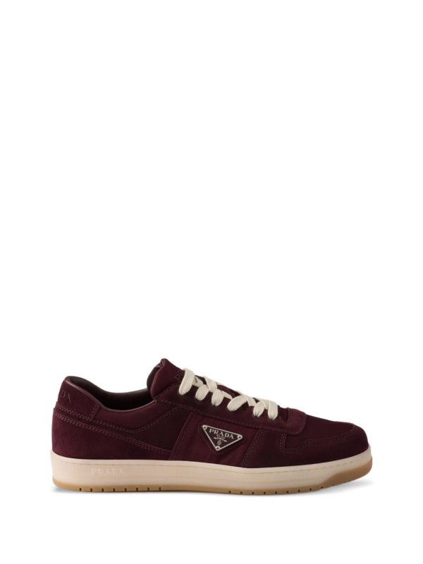 Sneaker in pelle bordeaux
