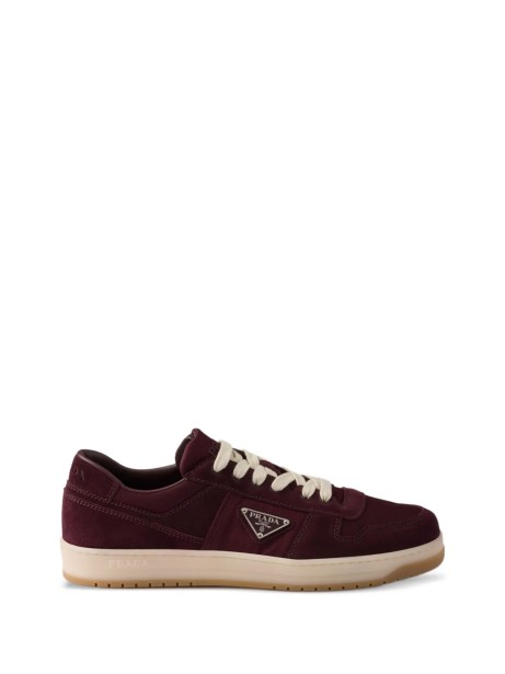 Sneaker in pelle bordeaux