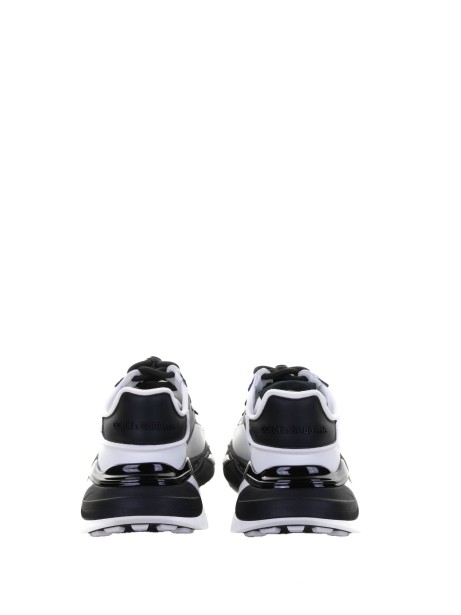 Sneaker in tessuto nera e bianca