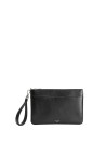 Necessaire in pelle di vitello nero